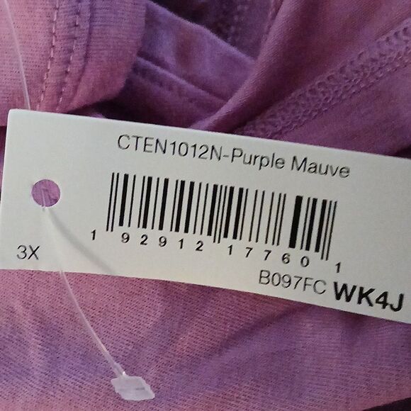 Core 10 purple mauve tank top yoga top  Sz 3X  NWT - Picture 8 of 8